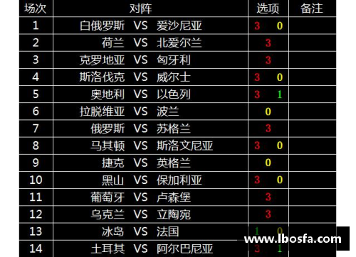 2024欧洲杯预选赛：战绩分析与关键回顾